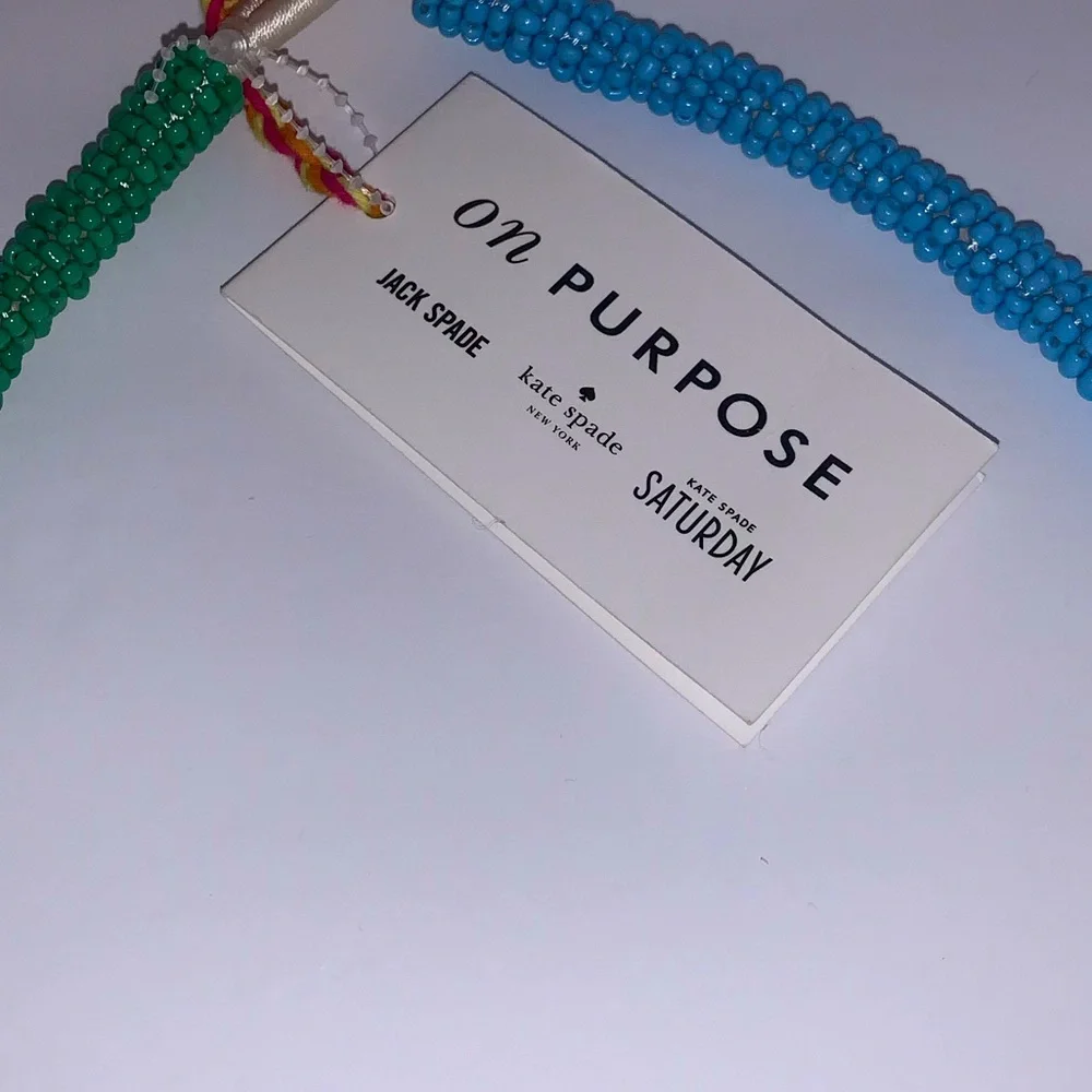 Rare-NWT - Kate Spade/Glass Beaded Clutch & Necklace - Picture 8 of 10